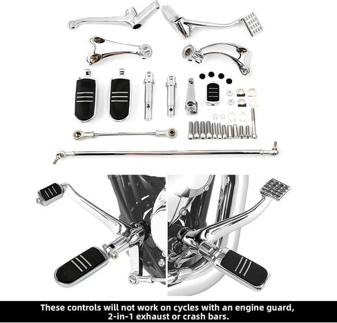 XMT-MOTO عناصر التحكم إلى الأمام مع ربط الأوتاد لـ Harley Sportster 883 1200 XL Custom 2004-2013 in Saudi Arabia