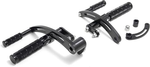 TOFR 4" CNC Billet Forward Controls Footpegs for Harley Touring Street Glide 1997-2008 FLHX FLHXI Black in Saudi Arabia