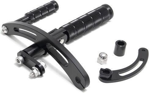 TOFR 4" CNC Billet Forward Controls Footpegs for Harley Touring Street Glide 1997-2008 FLHX FLHXI Black in Saudi Arabia