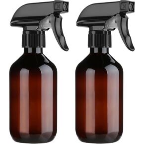 2 Pack Leakproof Spray Bottles 300ml - Adjustable Nozzle (Mist/Jet), Refillable PET Plastic for Hair, Cleaning, Plants, Travel | BPA-Free, No-Spill Design, Salon & Home Essentials (Clear) in Saudi Arabia