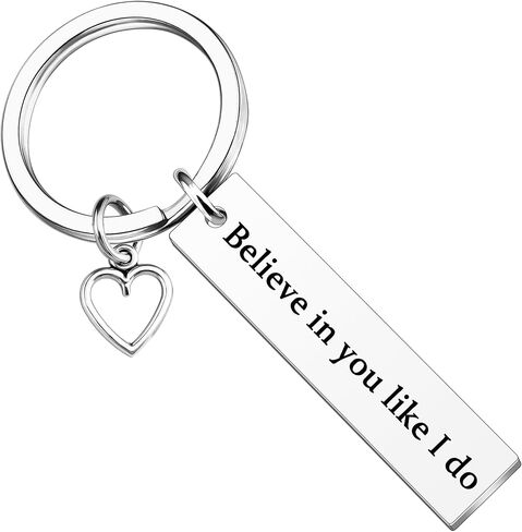 Inspirational Keychain Gifts for Women Men Best Friend Girlfriend Boyfriend Encouragement Gifts Believe in You like I Do Key Chain Motivational Gift for Sister Daughter Son Friends in Saudi Arabia