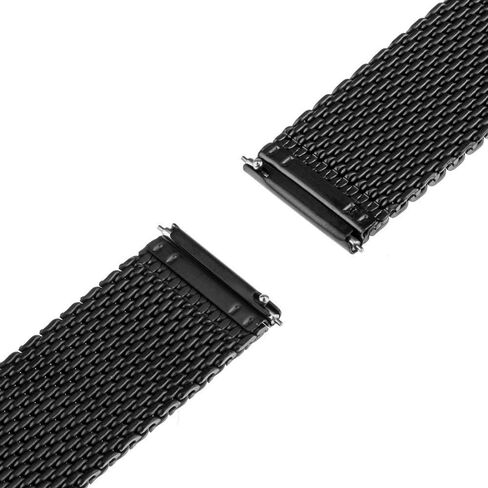 مشاهدة حزام 16 مم 18 ملم 20 مم 22 مم watchband النطاق السريع سريع الفرقة الشبكة الشبكة معصم الحزام الفولاذ المقاوم للصدأ سوار الأسود in Saudi Arabia