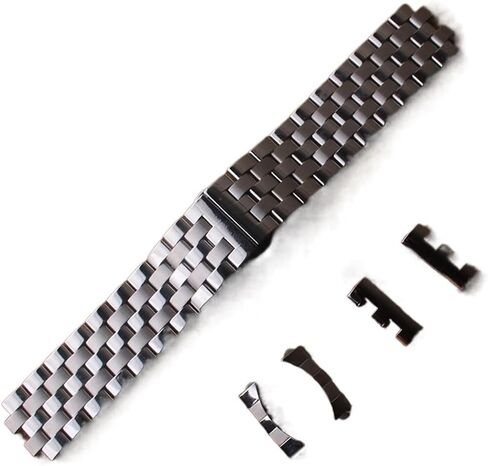 Watchbands Compatible With Wrist Watch Accessories Strap Bracelet Stainless Steel 16 18 19 20 21 22mm in Saudi Arabia