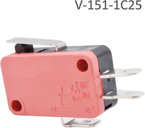 SPDT لحظة السفر الحد الدقيق التبديل 1NO1NC 3PIN LEVER الأسطوانة microswitch 16A 250V AC V-153-1C25 in Kuwait
