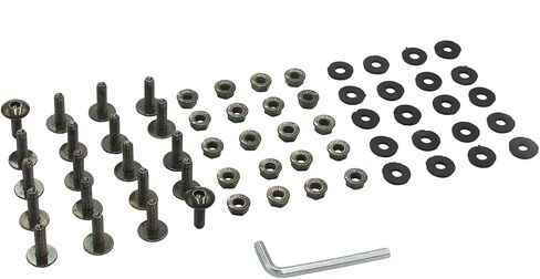 ATV Quad Plastic Body Fender M6 Bolt Washer & Nut 6mm x 20mm 50cc 70cc 125cc 150cc 200cc 250cc set of 20 in Kuwait