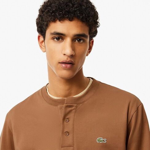 Lacoste Men's Long Sleeved Cotton Jersey T-Shirt in Kuwait