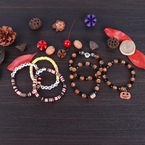 Friendship Bracelets - Beaded Bracelets Set for Teen Women, Stretchable Preppy Bracelets, Stackable & Colorful Bracelets - Ideal Gifts, 4th of July, Halloween, Christmas in Saudi Arabia