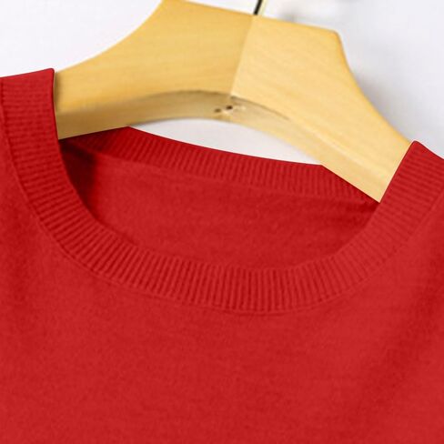 Sweaters for Woman 2025 Trendy Soft Lightweight Crewneck Sweater Casual Pullover Long Sleeve Basic Knitted Tops in Saudi Arabia