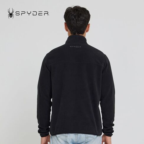 Spyder Fleece Quarter Zip Pullover Men - سترة رياضية خفيفة الوزن للقطب ، سترة سحاب دافئة 1/4 ، رقبة وهمية in Saudi Arabia