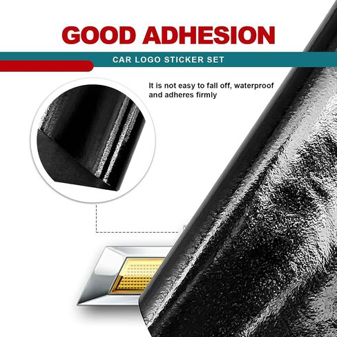 6pcs غير لامع أسود DIY Bowtie Emblem Proplay شارات-ملصقات لفائف فينيل شاملة لشعار Chevy (11.8 "× 4")-أسود in Kuwait