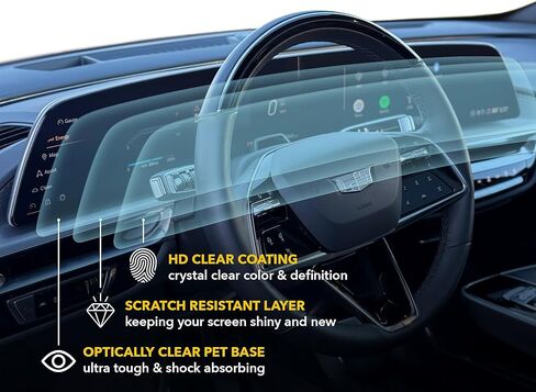 واقي شاشة 17 بوصة لسيارة Tesla Model X وModel S2021 2022 2023 2024، غير لامع مضاد للوهج ومضاد لبصمات الأصابع، غطاء حماية واقٍ من الزجاج المقوى فائق القوة 9H لعرض المعلومات والترفيه في السيارة، أمامي فقط in Kuwait