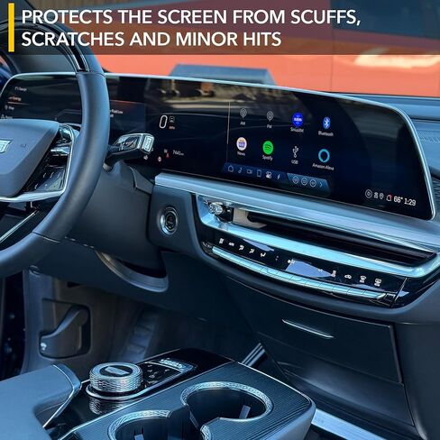 واقي شاشة 17 بوصة لسيارة Tesla Model X وModel S2021 2022 2023 2024، غير لامع مضاد للوهج ومضاد لبصمات الأصابع، غطاء حماية واقٍ من الزجاج المقوى فائق القوة 9H لعرض المعلومات والترفيه في السيارة، أمامي فقط in Kuwait
