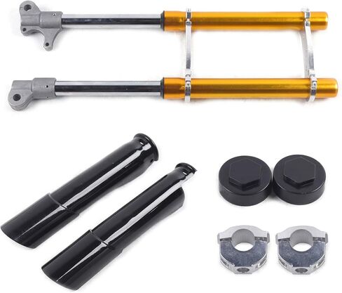 صدمة شوكة الأمامية ، 49cc 2 السكتة الدماغية الصغيرة الصغيرة امتصاص الشوكة الأمامية شوكة صدمة لدراجة نارية على الطرق الوعرة ثلاثية الأوساخ الحفر دراجة درب درب in Kuwait