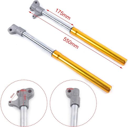 صدمة شوكة الأمامية ، 49cc 2 السكتة الدماغية الصغيرة الصغيرة امتصاص الشوكة الأمامية شوكة صدمة لدراجة نارية على الطرق الوعرة ثلاثية الأوساخ الحفر دراجة درب درب in Kuwait