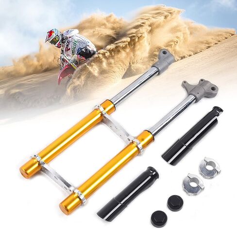 صدمة شوكة الأمامية ، 49cc 2 السكتة الدماغية الصغيرة الصغيرة امتصاص الشوكة الأمامية شوكة صدمة لدراجة نارية على الطرق الوعرة ثلاثية الأوساخ الحفر دراجة درب درب in Kuwait