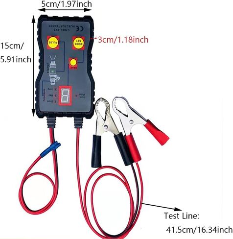 Machswon Strong Fuel Fuel System 12V Tool Tool Injector Tester + Adapter Test Stuck & Adapter DIY Cleaning Tool Tool Ster in Saudi Arabia