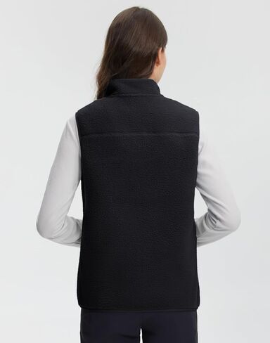 Pioneer Camp Women's Sherpa Fleece Vest, Warm Fuzzy Fleece Vest Sleeveless Casual Outerwear Jacket with 3 Zip up Pockets in Saudi Arabia
