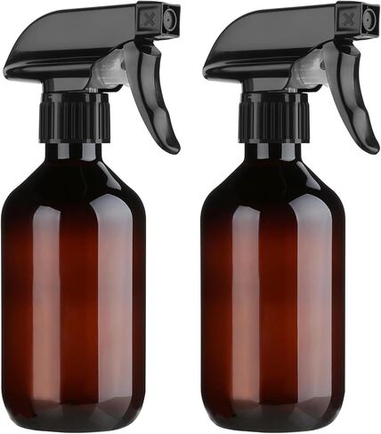 2 Pack Leakproof Spray Bottles 300ml - Adjustable Nozzle (Mist/Jet), Refillable PET Plastic for Hair, Cleaning, Plants, Travel | BPA-Free, No-Spill Design, Salon & Home Essentials (Clear) in Saudi Arabia