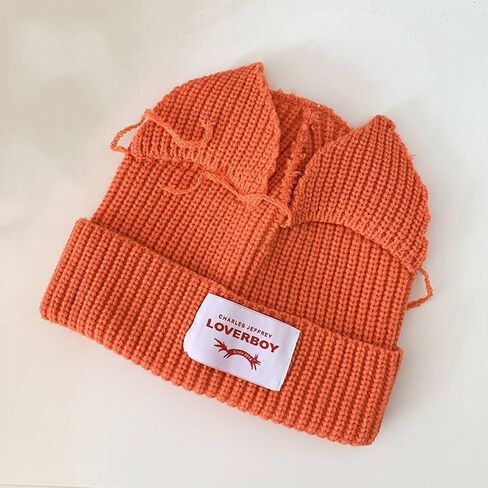 Knitted Beanie Hat for Women Men Cute Bunny Long Ear Hat Slouchy Cat Ear Hat Crochet Fluffy Winter Warm Rabbit Y2k Skull Cap in Saudi Arabia