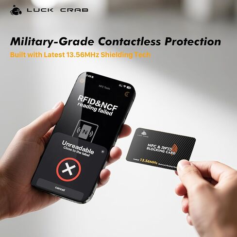 بطاقات حظر RFID 2 حزمة-حامي محفظة Safecard Safecard Safecard لبطاقات وجوازات سفر الائتمان بدون اتصال-درع مضاد للسرقة لحماية الهوية والبيانات in Kuwait
