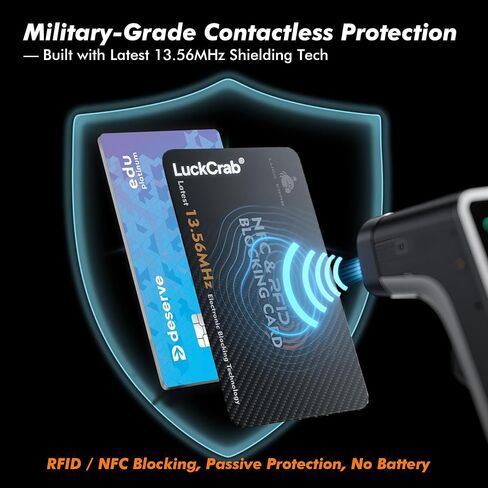 بطاقات حظر RFID 2 حزمة-حامي محفظة Safecard Safecard Safecard لبطاقات وجوازات سفر الائتمان بدون اتصال-درع مضاد للسرقة لحماية الهوية والبيانات in Kuwait
