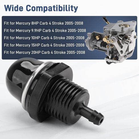 Jerbor Fuel Pump Frading For for Mercury 8hp 9.9hp 10hp 15hp 20hp Carb 4 Stroke 2005-2008 Fraboard Fraboing Start Pump Parts 895124 in Saudi Arabia