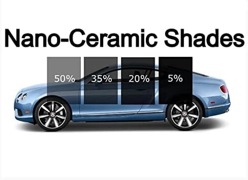 TRUE LINE Automotive Precut Window Tint Nano Ceramic Automotive Sun Protection Glass Tinting Film Visor Kit Compatible with Acura TSX 4 Door Sedan 2009 2010 2011 2012 2013 2014 Complete Kit in Saudi Arabia