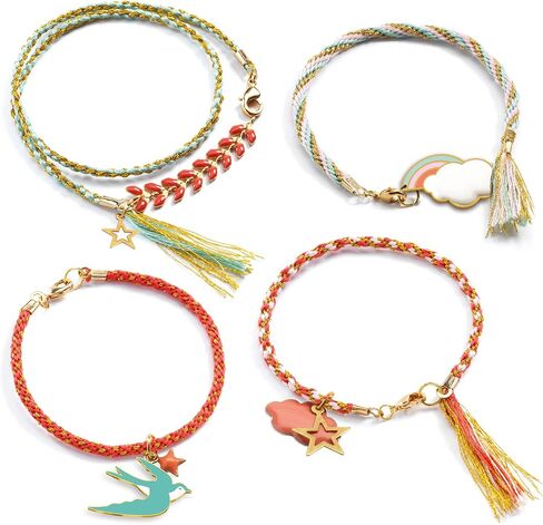 DJECO LGA Bird Beads - Create Your Own Necklace & Bracelets - Fun & Creative Activity for Family & Friends - Educational Arts & Craft Kit for Children 4+ Years Girls & Boys in Saudi Arabia