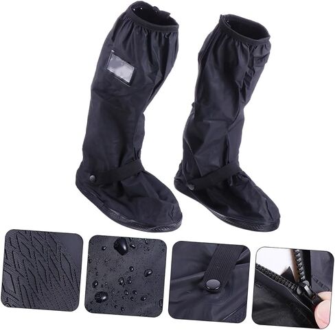 Unisex Rain Boot Covers Anti-Slip Overshoes for Men and Women XL Durable and Thick Protective Shoe Covers for Rain and Mud in Saudi Arabia