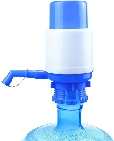 Water Bottles Pump Manual Hand Pressure Drinking Fountain Press Pumps with an Extra Short Tube(White-1) in Saudi Arabia