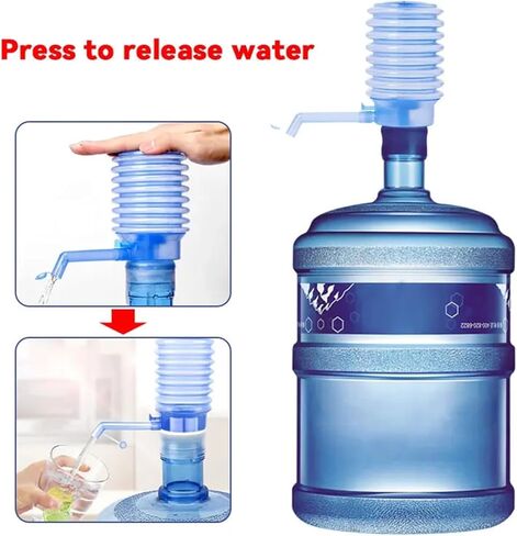 زجاجات المياه مضخة يدوي ضغط يدوي شرب النافورة مع درجة إضافية من الأنبوب الغذاء in Kuwait