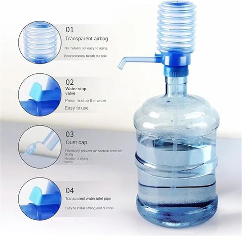 زجاجات المياه مضخة يدوي ضغط يدوي شرب النافورة مع درجة إضافية من الأنبوب الغذاء in Kuwait