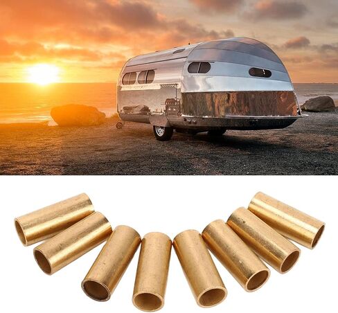 Leaf Spring Bushings, Pack of 8 Trailer Bronze Leaf Spring Shackle Bushings Kit ID 9/16in OD 11/16in Replacement for Double Eye Springs Equalizers Trailer Axle Replace in Saudi Arabia