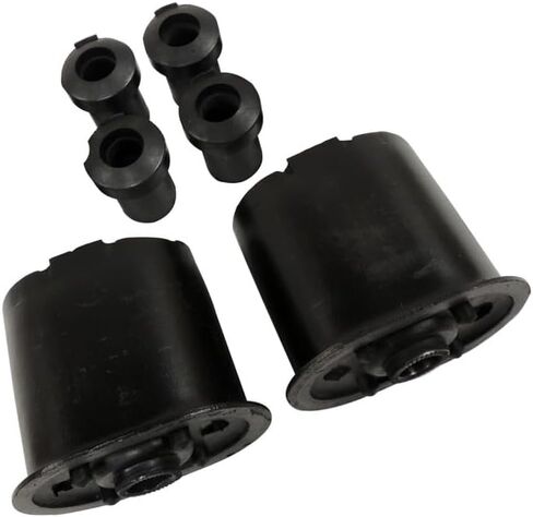 KarParts360 For Chrysler Town & Country 2001-2007 Leaf Spring Bushing Kit Driver And Passenger Side | Pair | Rear | Upper & Lower | Black | Rubber | 2 Pivot Bushings | 4 Shackle Bushing Halves in Saudi Arabia