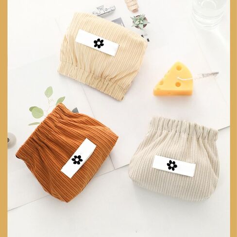 Corduroy Elastic Hair Tie Organizer,Corduroy Elastic Storage Bag for Purse,Elastics Storage Bags for Purse,Corduroys Hair Tie Pouch,Portable Travel (A) in Saudi Arabia