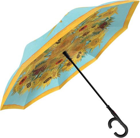 RainCaper Reverse Inverted (inside-out) Windproof Fine Art Reverse-opening Upside Down Umbrella with C-shaped Handsfree Handle Umbrella in Saudi Arabia