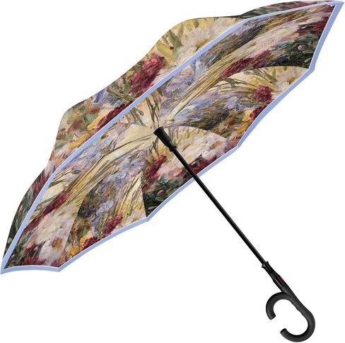 RainCaper Reverse Inverted (inside-out) Windproof Fine Art Reverse-opening Upside Down Umbrella with C-shaped Handsfree Handle Umbrella in Saudi Arabia