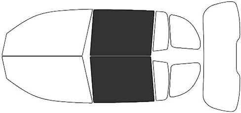 Rvinyl Window Tint Kit Compatible with Mercedes-Benz GLB-Class 2020-2025 - Back Precut Kit - 5% in Saudi Arabia