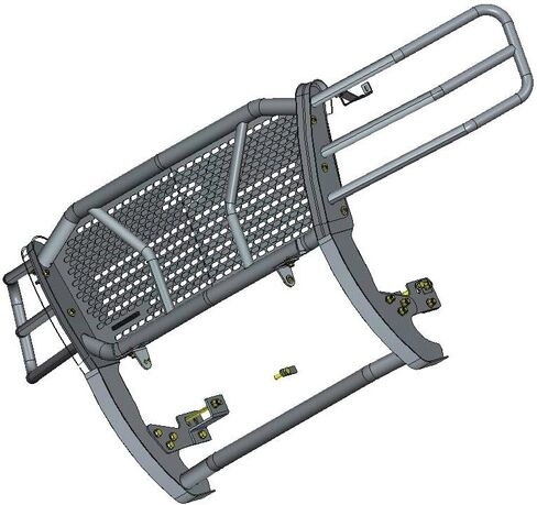 Black Horse Rugged Heavy Duty Grille Brush Bumper Guard Modular Black Compatible with 2007-2014 Chevrolet Tahoe|2007-2014 Chevrolet Suburban 1500|2007-2013 Chevrolet Avalanche-RU-CHTA07-B in Saudi Arabia