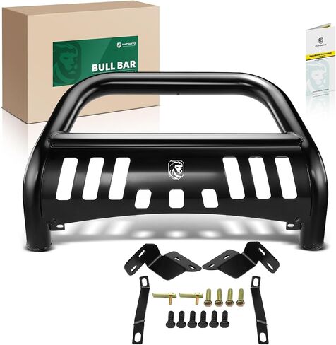 YHTAUTO 3" Bull Bar Push Bar with Skid Plate Light Mount Fit Honda Models, Pilot 2009-2015 Sport Utility, Alloy Steel Brush Guard for Truck Front Bumper Off Road Accessories in Saudi Arabia