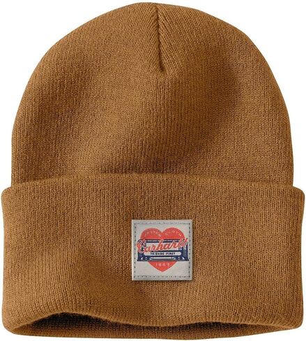 Carhartt Womens Knit Heart Patch Beanie in Saudi Arabia
