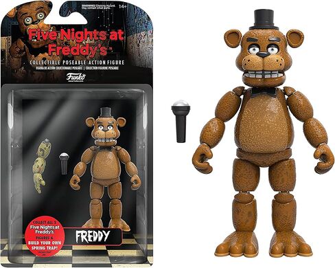 شخصية فانكو المفصلية مقاس 5 بوصات: خمس ليالٍ في فريدي (FNAF) - فريدي فازبير - قابلة للتجميع - فكرة هدية - بضائع رسمية - للأولاد والبنات والأطفال والكبار - محبي ألعاب الفيديو in Saudi Arabia