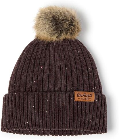 Carhartt Womens Knit Faux Fur Pom-Pom Beanie in Saudi Arabia