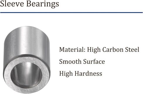 6pcs Sleeve Bearings - [ 3mm x 6mm x 6mm ] Oilless Bushings Precision Sleeve Bearing for Industrial Equipment Use | Chrome Steel in Saudi Arabia