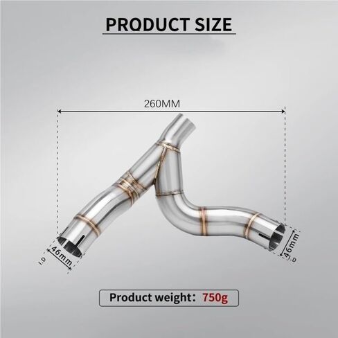 Slip-on Tube for Ducati for Desert X for DesertX 950 2022 2023 2024 Motorcycle Exhaust Modified Stainless Middle Pipe Interface in Saudi Arabia