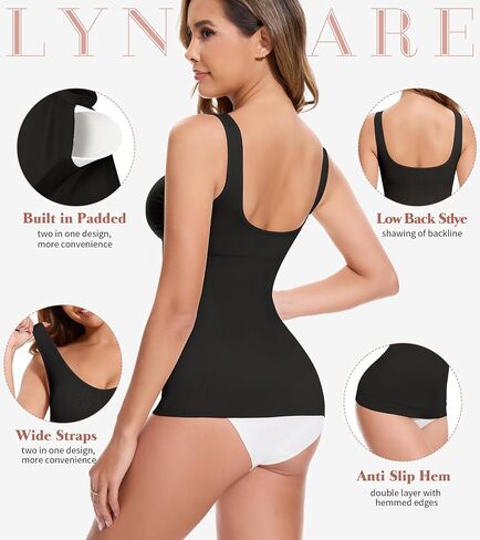 Shapewear Tank Tops with Built in Bra Compression Tanks for Women Body Shaper Tummy Control Womens Camisole Top in Saudi Arabia