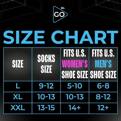 DR. GO Neuropathy Diabetic Socks for Men Crew Size Seamless Non Binding Socks 4 Pairs Black White in Saudi Arabia