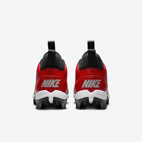 Nike Alpha Menace 4 Shark Football Cleats (FN0028-600 ، University Red/Metallic Silver/Team Red/White) Size 10.5 in Saudi Arabia