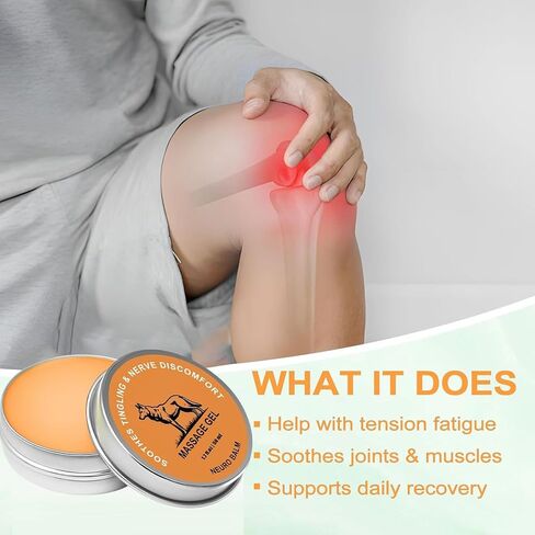 Therawolf Neuro Balm ، المفاصل والعضلات المهدئة ، عصب طبيعي الدعم والمفاصل ، الصيغة العشبية سريعة المفعول للوثن ، حرق وتصلب ، تخفيف الألم ، رعاية الجسم اليومية (2pcs) in Saudi Arabia