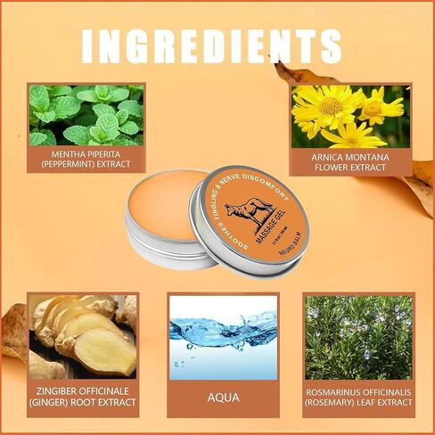 Therawolf Neuro Balm ، المفاصل والعضلات المهدئة ، عصب طبيعي الدعم والمفاصل ، الصيغة العشبية سريعة المفعول للوثن ، حرق وتصلب ، تخفيف الألم ، رعاية الجسم اليومية (2pcs) in Saudi Arabia